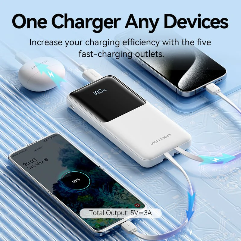 Vention 10000mAh Power Bank 22.5W - Image 6