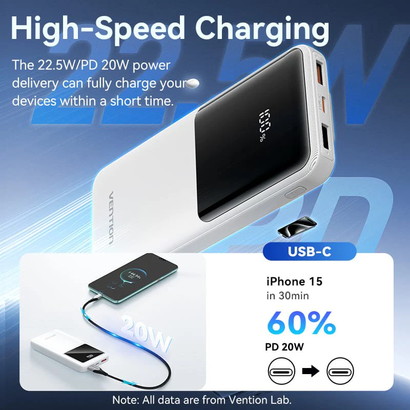 Vention 10000mAh Power Bank 22.5W - Image 9
