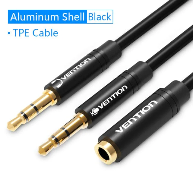 Vention 2 in 1 3.5mm Audio Cable - Image 9