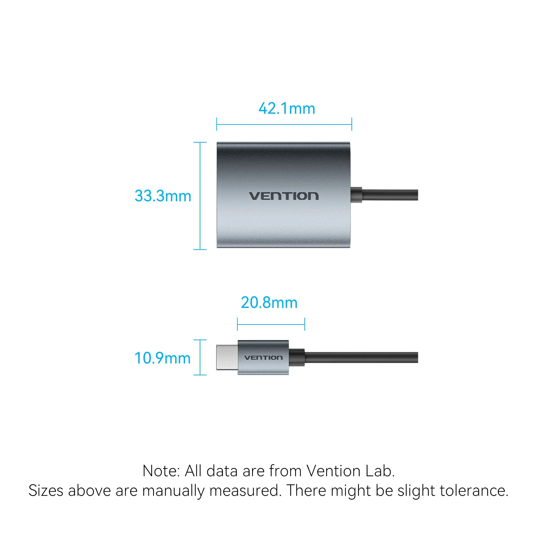 Vention 2-in-1 SD 4.0 Card Reader (SD + TF) - Image 13
