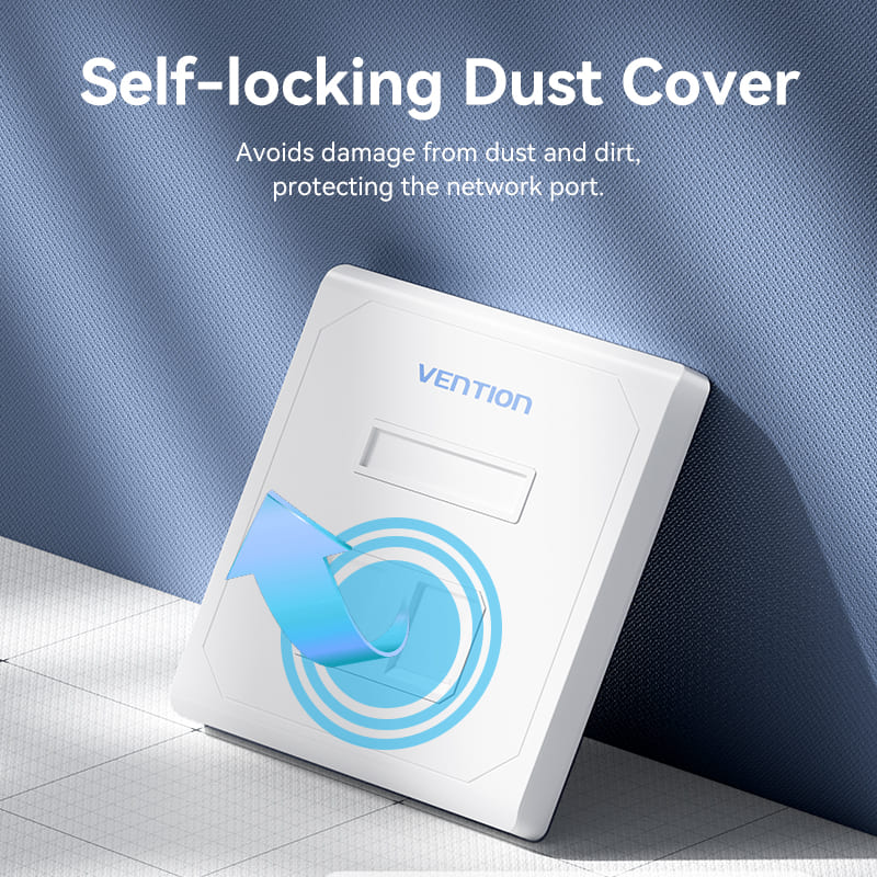 Vention 2-Port Keystone Jack Wall Plate - Image 4