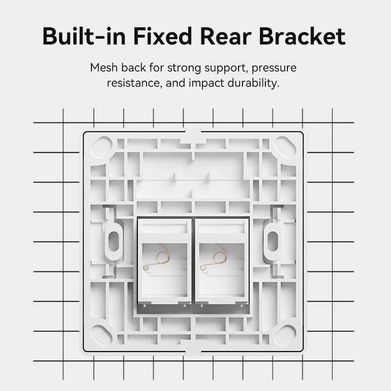 Vention 2-Port Keystone Jack Wall Plate - Image 6