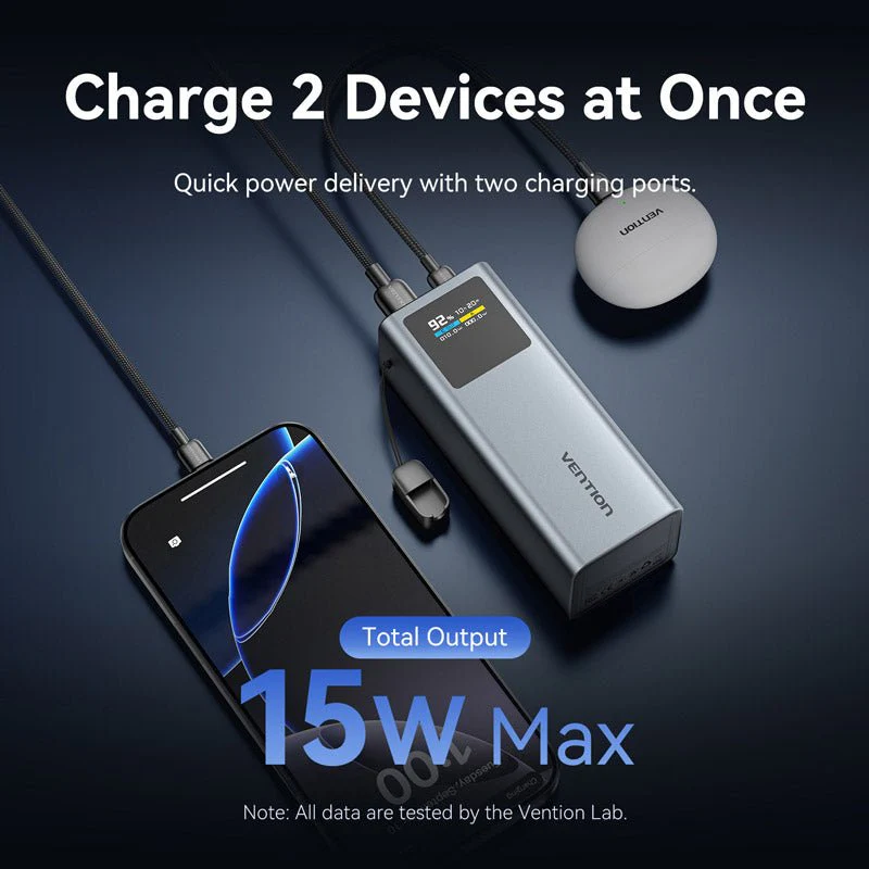 Vention 20000mAh Power Bank 100W - Image 9