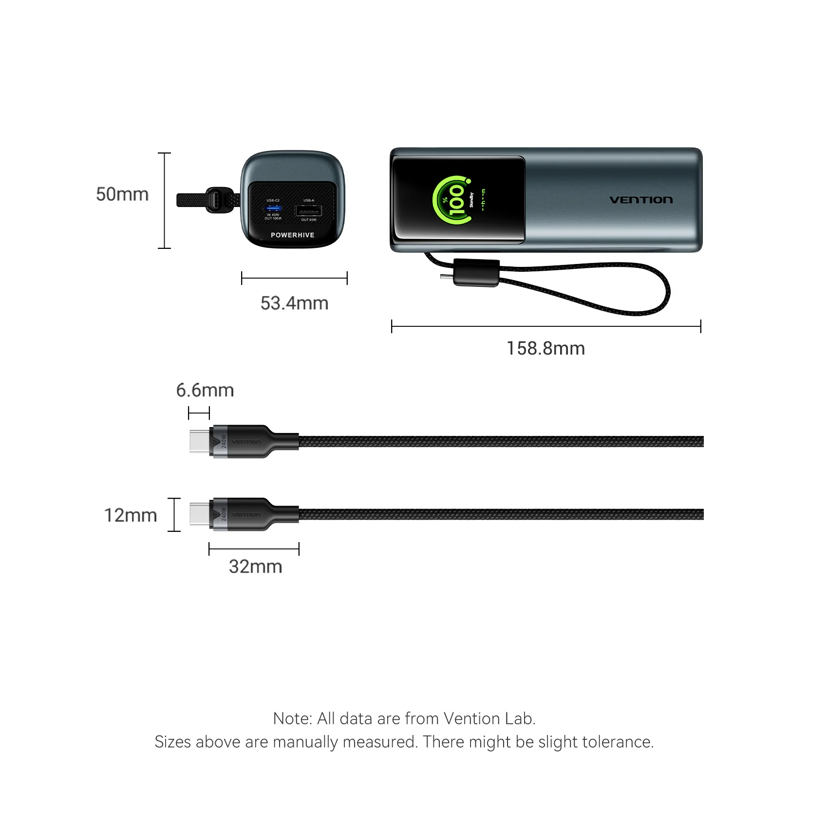 Vention 20000mAh Power Bank 165W - Image 21