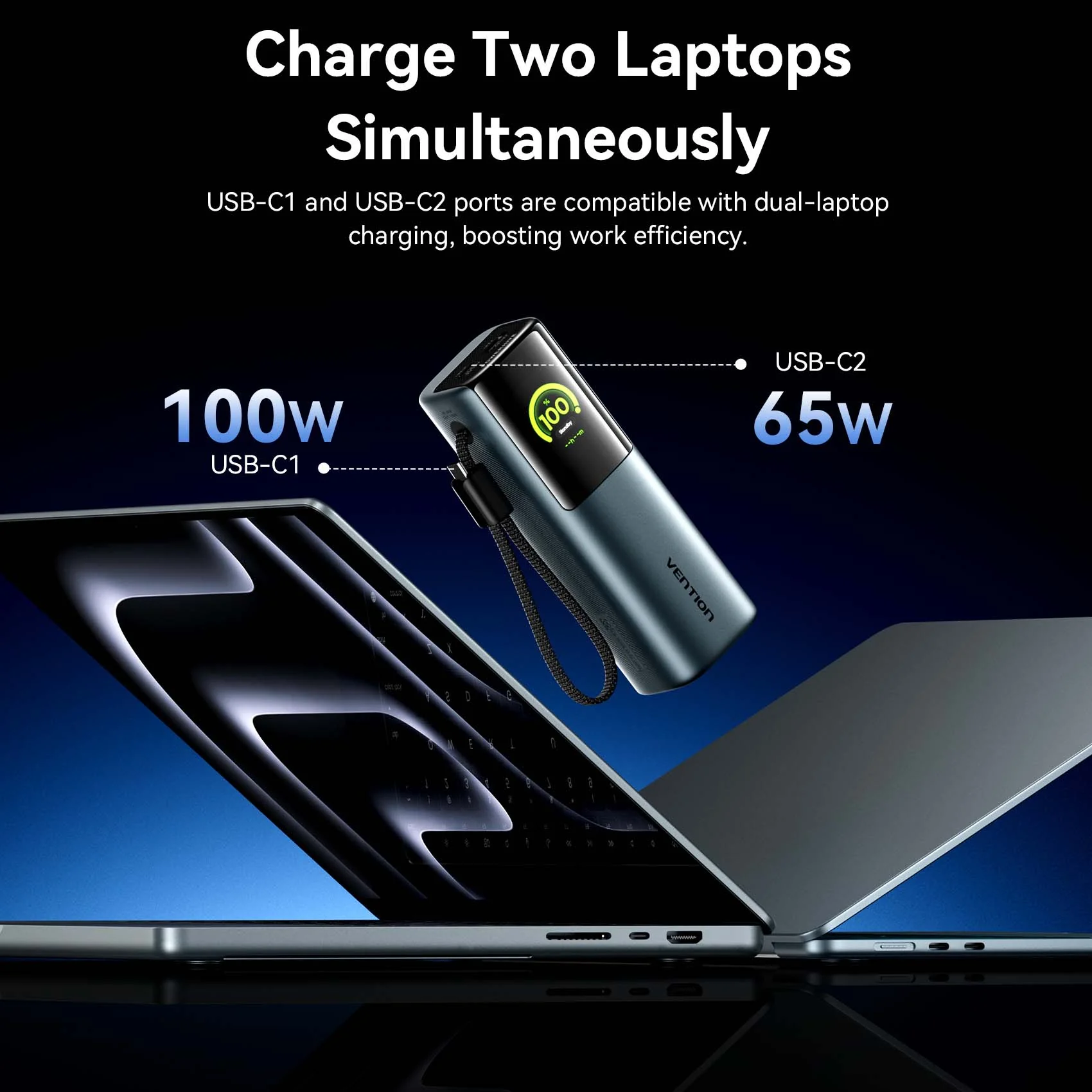 Vention 20000mAh Power Bank 165W - Image 9
