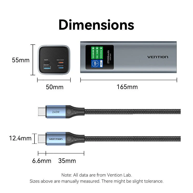 Vention 27000mAh Power Bank 140W - Image 18