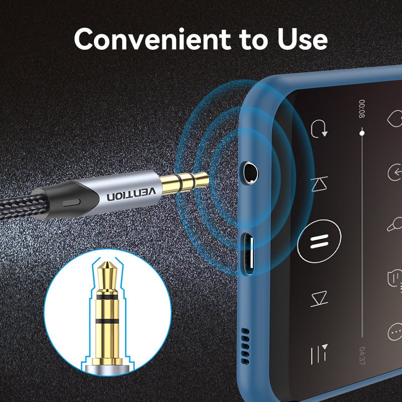 Vention 3.5mm Male to 2.5mm Male Audio Cable - Image 12