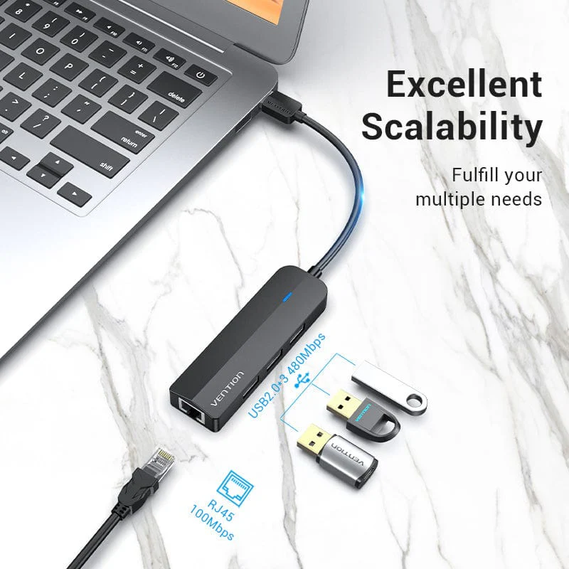 Vention  5-in-1 USB 2.0 Hub - Image 3