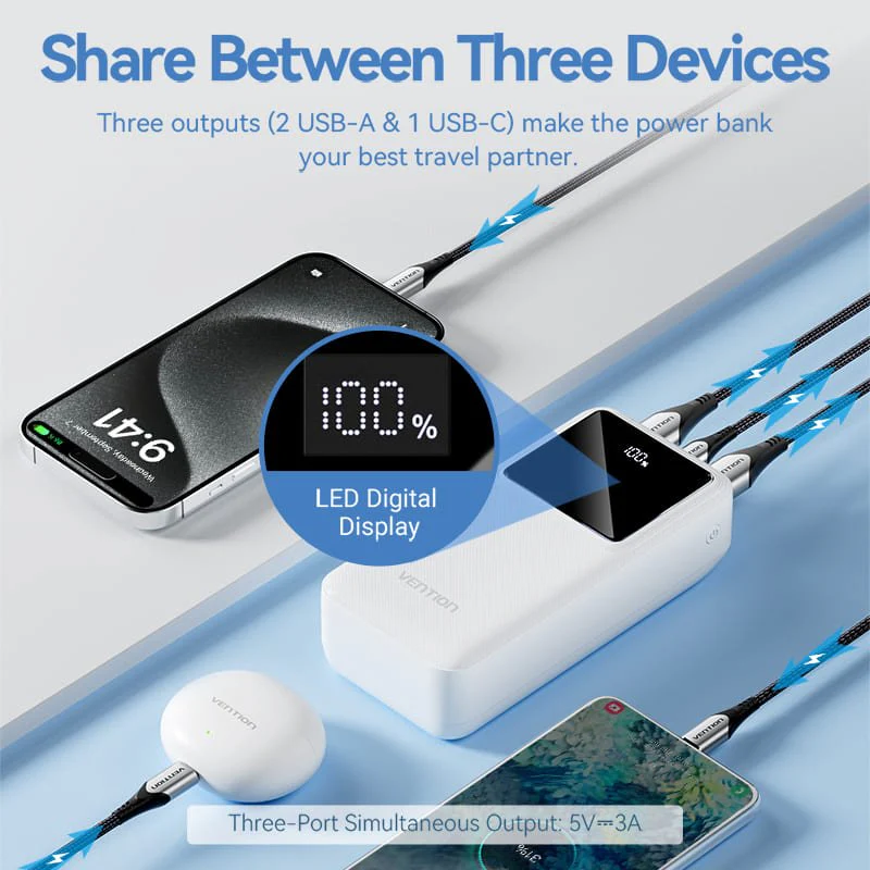 Vention 30000mAh Power Bank 22.5W - Image 6