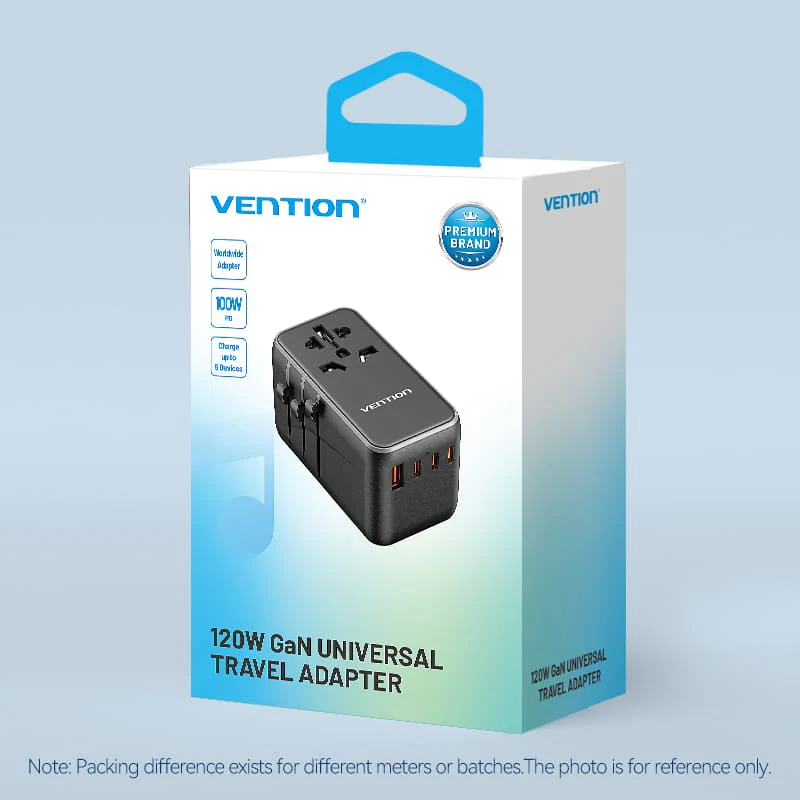 Vention 4-Port USB (C+C+A+A) GaN Universal Travel Adapter (100W/100W/20W/18W) - Image 17