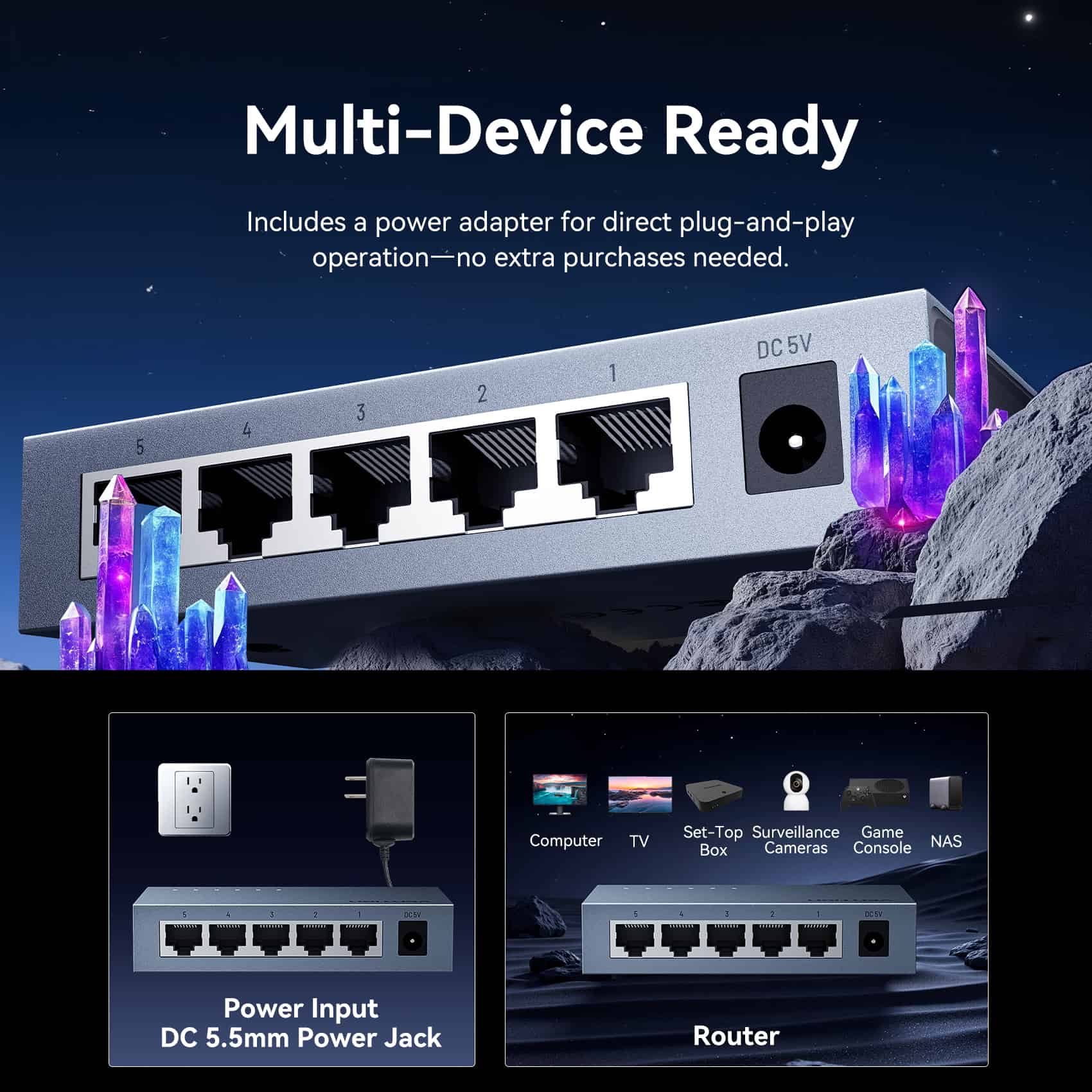 Vention 5-Port 1000Mbps Ethernet Switch - Image 12