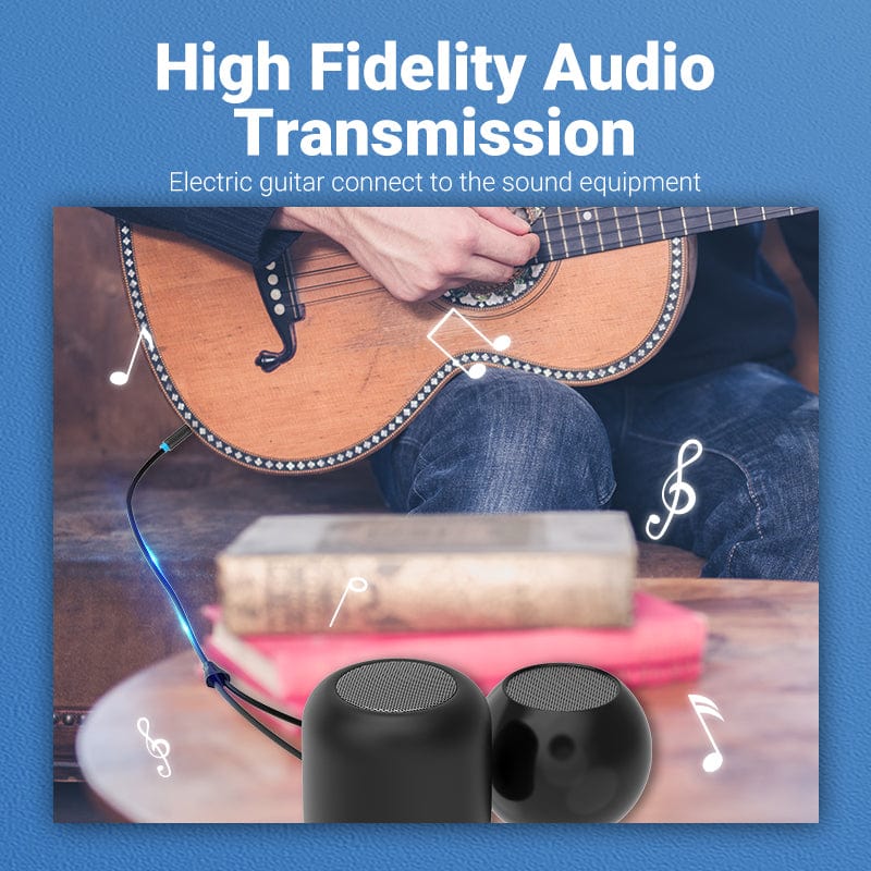 Vention 6.5mm to Double 6.5mm Audio Cable Male to Male Aux Cable for Mixer Speaker Amplifier 6.5 to 6.5 TRS Cable Audio - Image 3