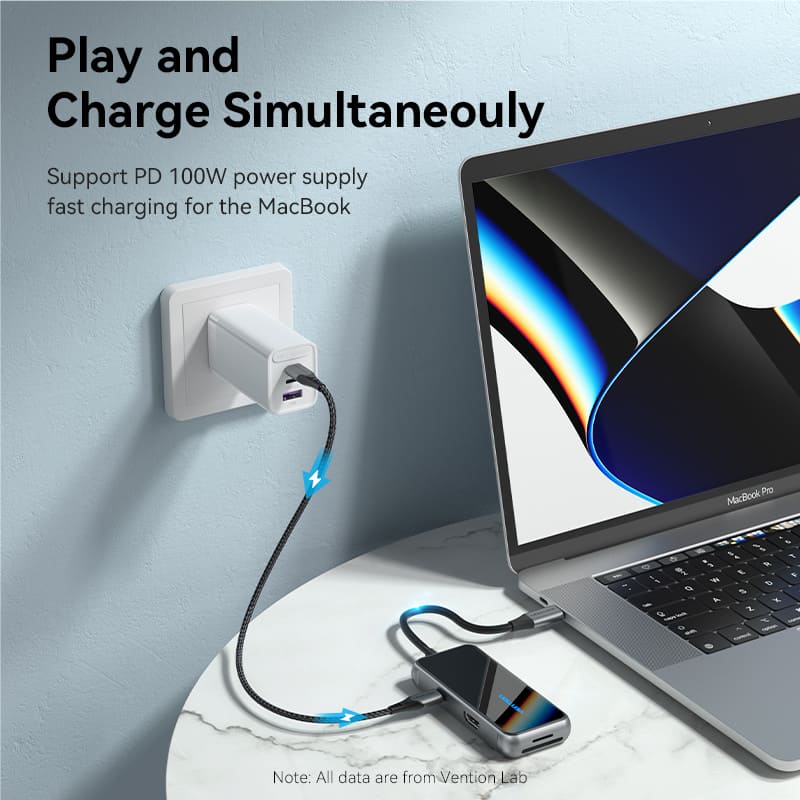 Vention 7-in-1 USB-C Docking Station - Image 5