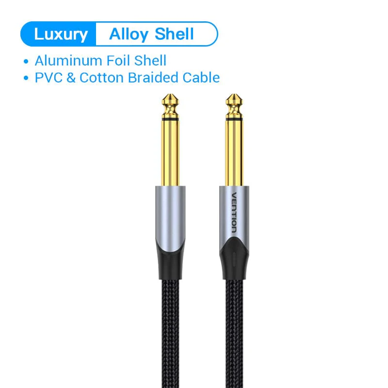 Vention Aux Guitar Cable Jack 6.5 mm to 6.5 mm Audio Cable for Guitar Mixer Speaker Stereo Jack 6.35mm Aux Cable 1m 3m 5m 10m - Image 3