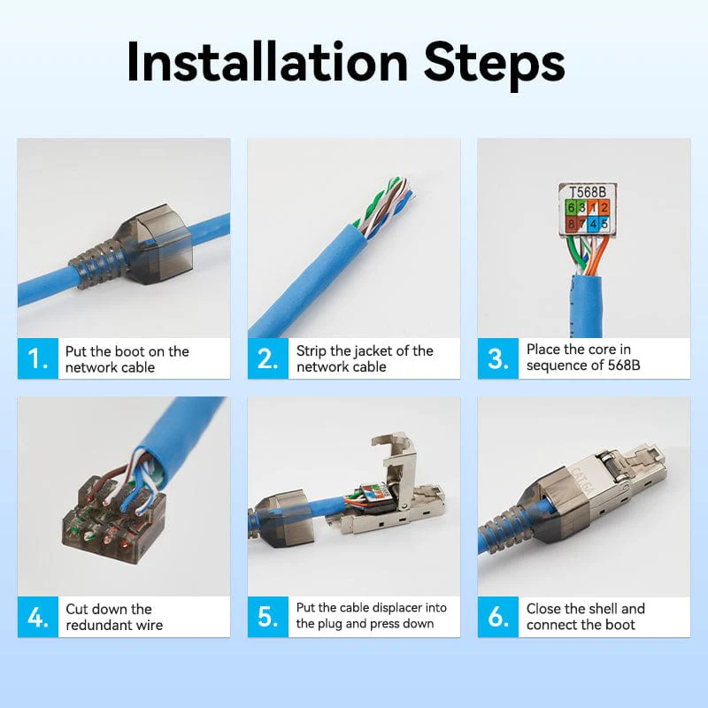 Vention Cat6A Shielded RJ45 Modular Plug - Image 8