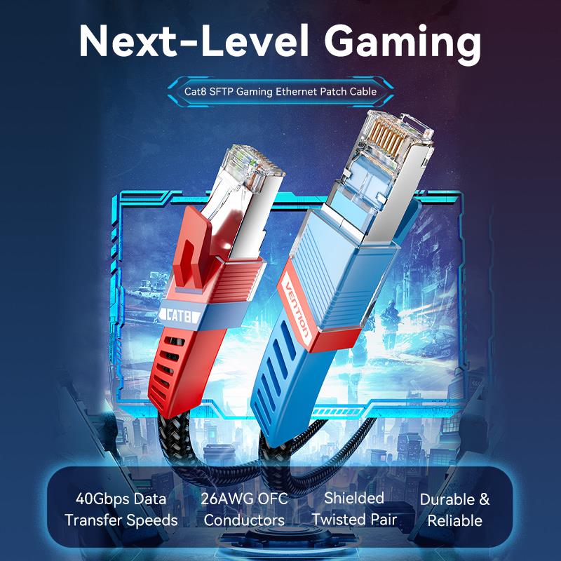 Vention Cat8 SFTP Gaming Patch Cable - Image 2