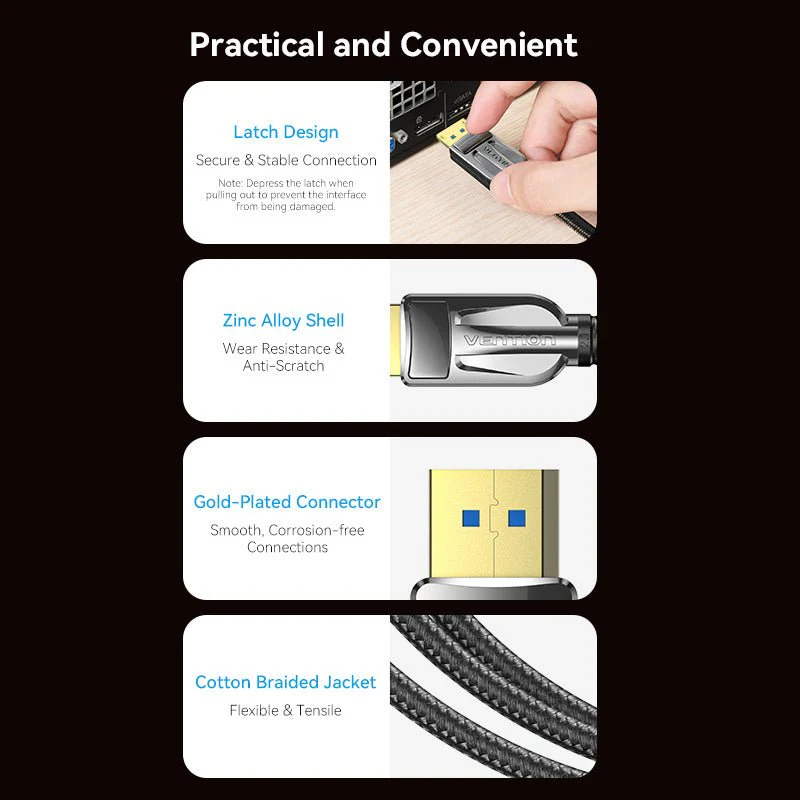 Vention DisplayPort Cable - Image 12