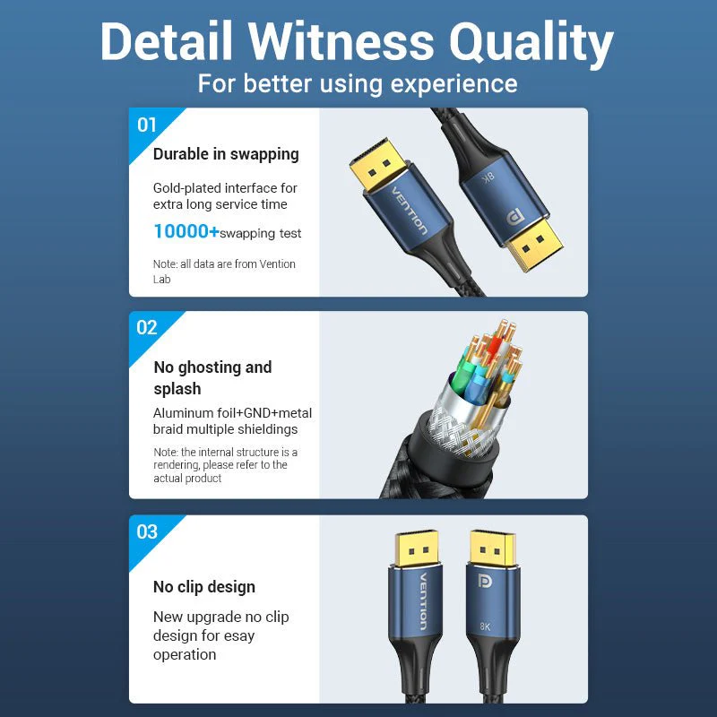 Vention 8K DisplayPort Cable - Image 12