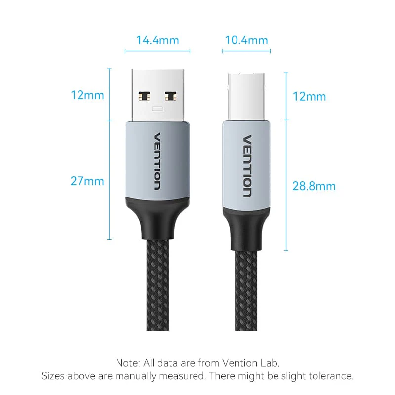 Vention USB 2.0 Type-A Male to Type-B Male Printer Cable - Image 11
