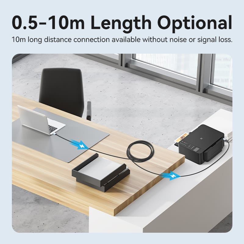 Vention USB 2.0 Type-A Male to Type-B Male Printer Cable - Image 6
