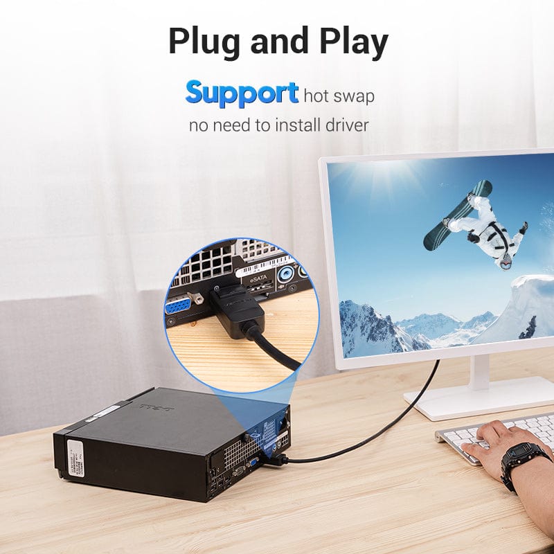 Vention DisplayPort to DVI Cable - Image 6