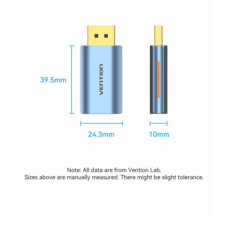 Vention DP Male to HDMI™-A Female 8K Adapter Gray Aluminum Alloy Type - Image 6