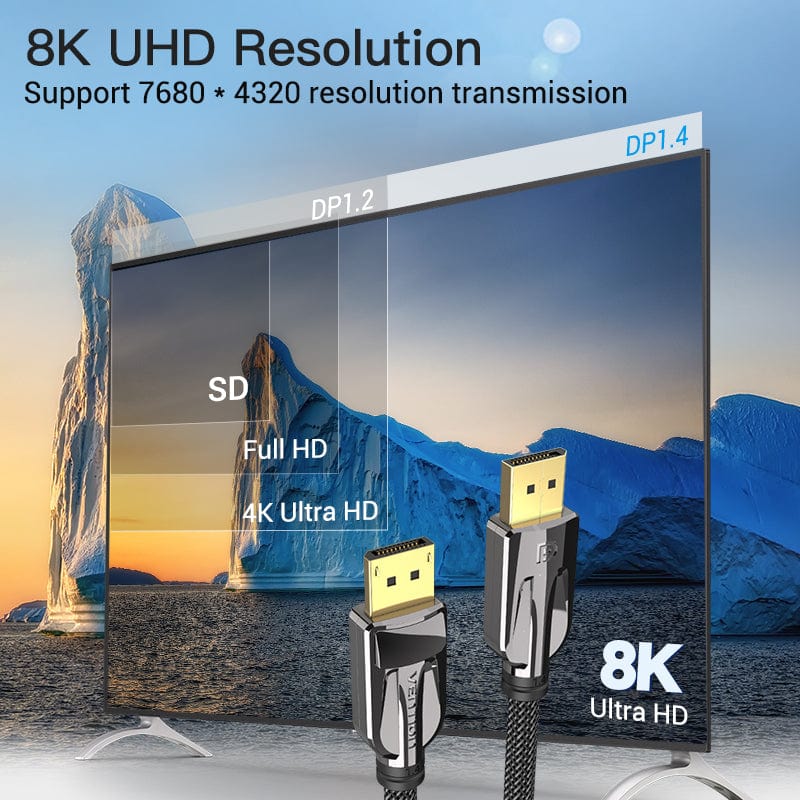 Vention 8K DisplayPort Cable - Image 4