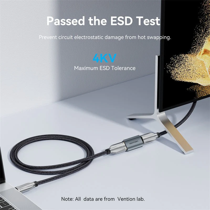 Vention HDMI™ Female to Female Repeater Gray Aluminum Alloy Type - Image 6