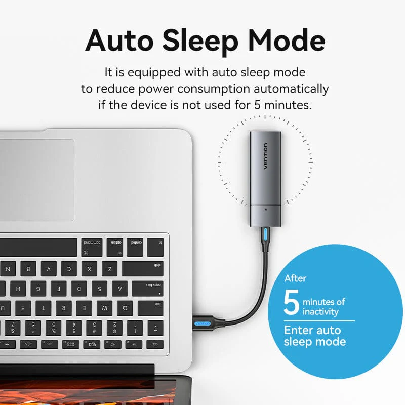 Vention M.2 NGFF SSD Enclosure (USB 3.1 Gen 1-C) Gray Aluminum Alloy Type - Image 4
