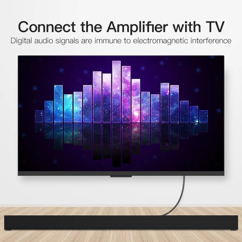 Vention Optical Fiber Audio Cable Black - Image 8