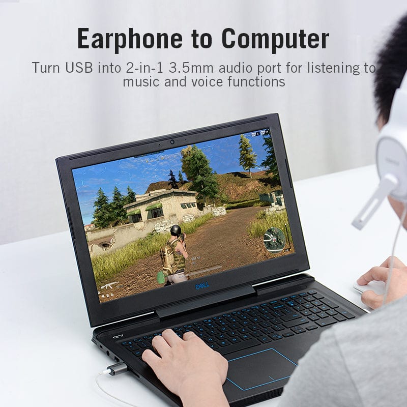 Vention USB External Sound Card Gray Metal Type (OMTP-CTIA) - Image 5