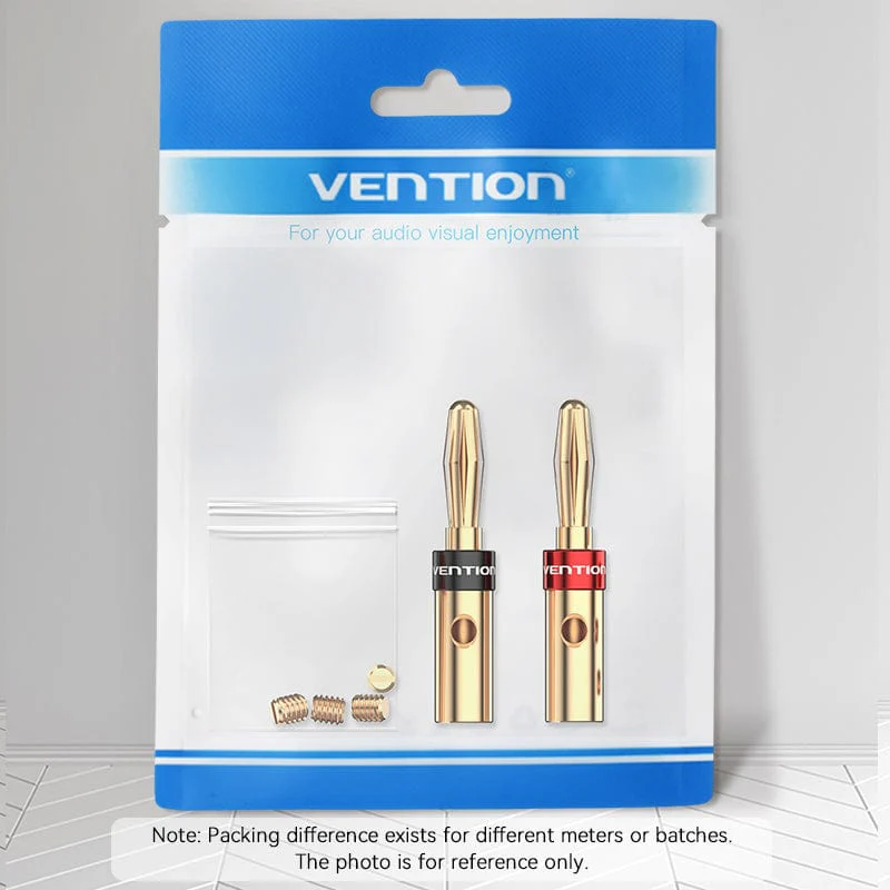 Vention Speaker Banana Plugs Gold Plated 1 Pair - Image 13