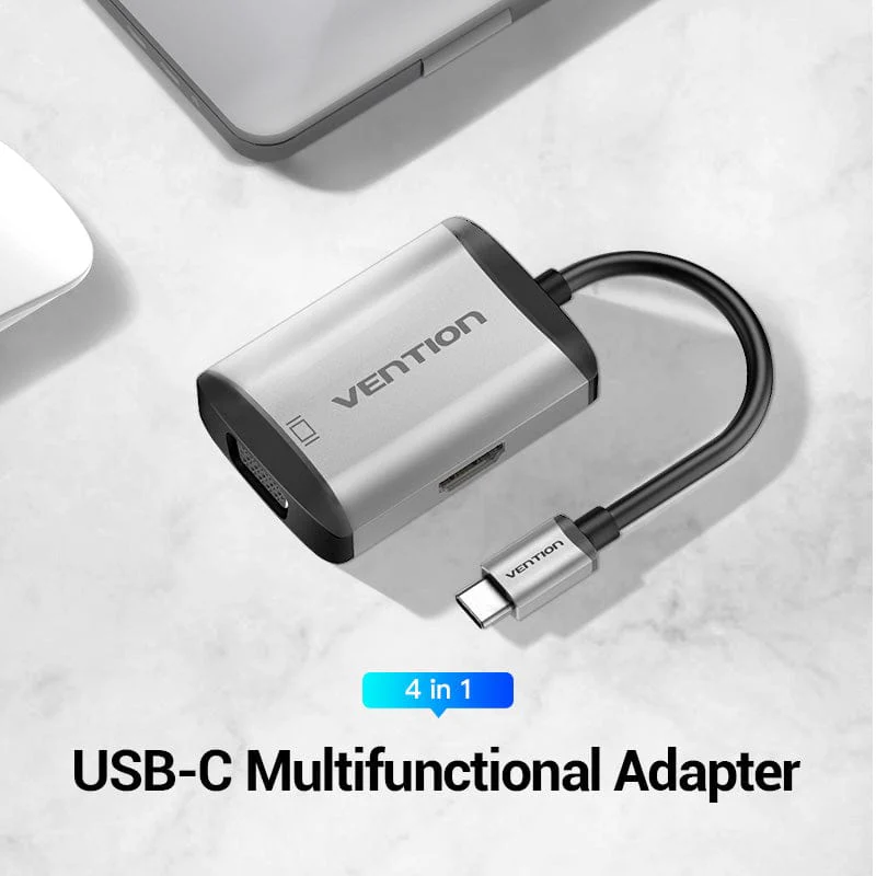 Vention 4-in-1 USB-C Docking Station - Image 3