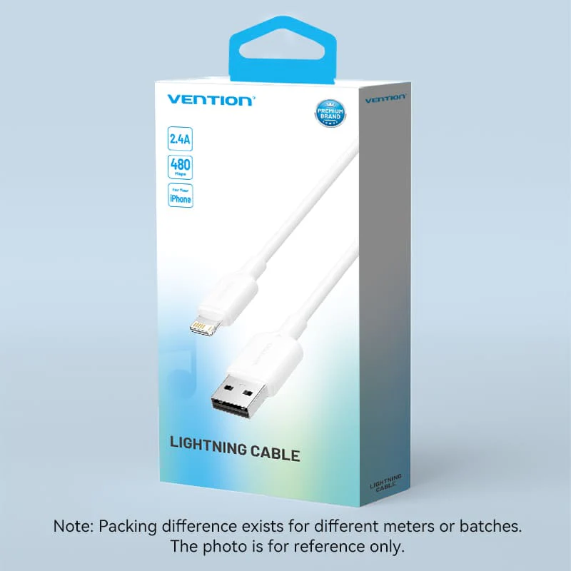 Vention USB 2.0 Type-A Male to Lightning Male 2.4A Cable PVC Type - Image 16