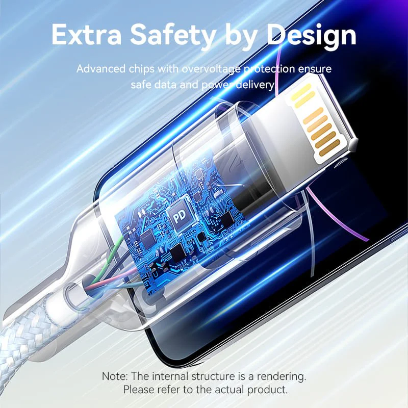 Vention USB 2.0 Type-C Male to Lightning Male 3A Cable Aluminum Alloy Type - Image 11