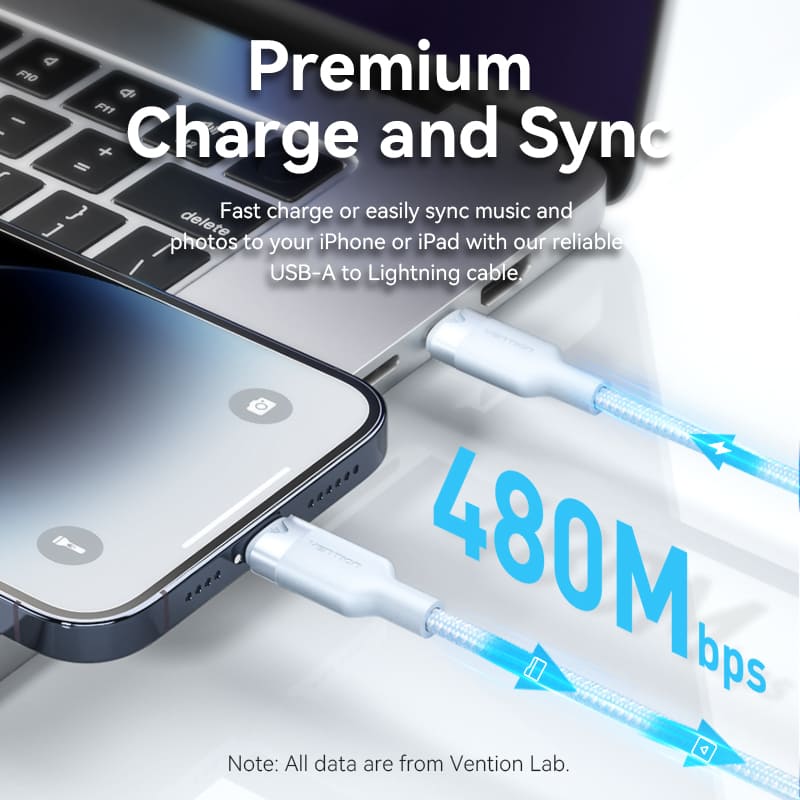 Vention USB 2.0 Type-C Male to Lightning Male 3A Cable Aluminum Alloy Type - Image 15