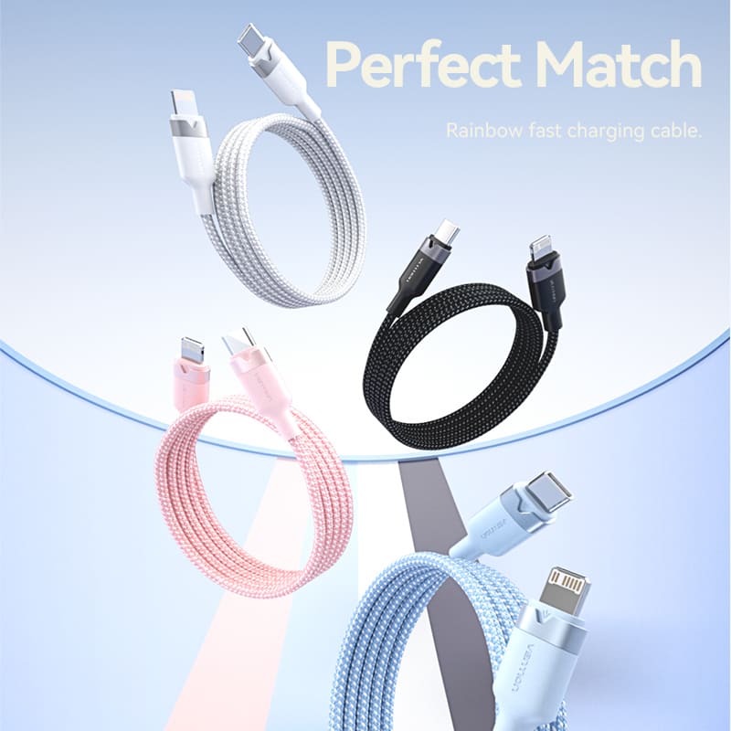 Vention USB 2.0 Type-C Male to Lightning Male 3A Cable Aluminum Alloy Type - Image 17