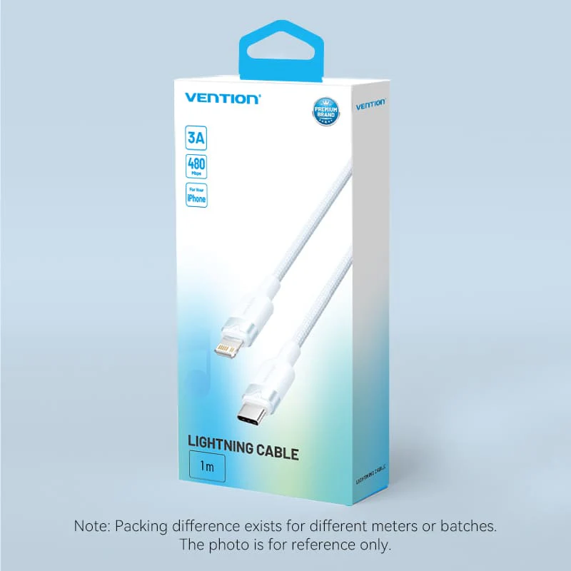 Vention USB 2.0 Type-C Male to Lightning Male 3A Cable Aluminum Alloy Type - Image 20