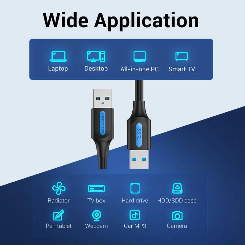 USB 3.0 A Male to A Male  Cable - Image 5