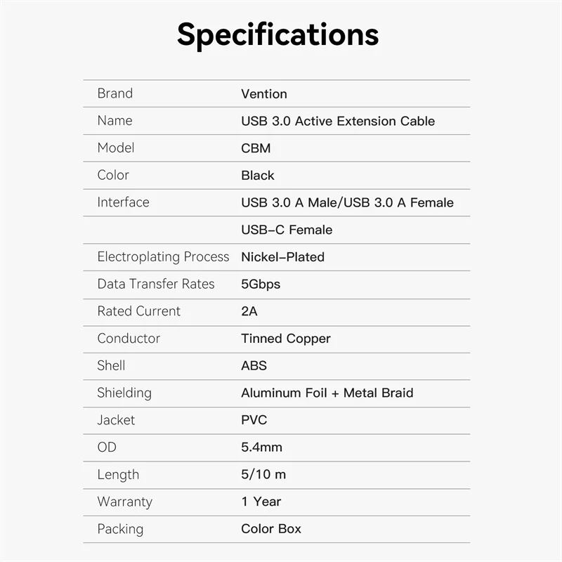 Vention USB 3.0 Active Extension Cable - Image 11