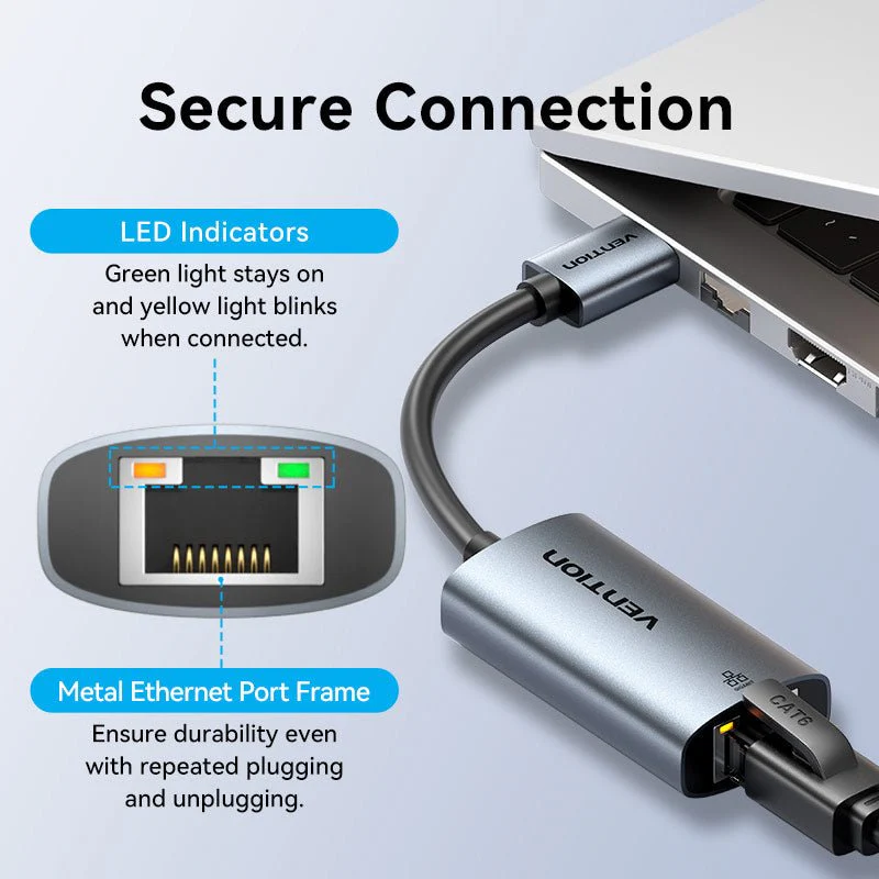 Vention USB-A to Gigabit Ethernet Adapter - Image 12