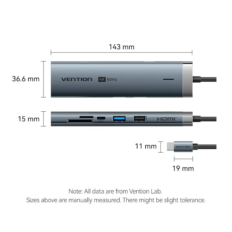 Vention 8-in-1 USB-C Docking Station - Image 15