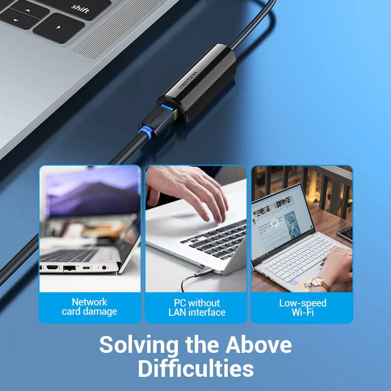Vention USB-C to Gigabit Ethernet Adapter - Image 3