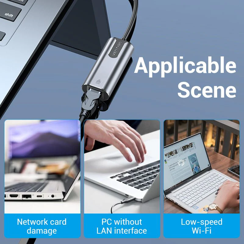 Vention USB-C to Gigabit Ethernet Adapter - Image 3