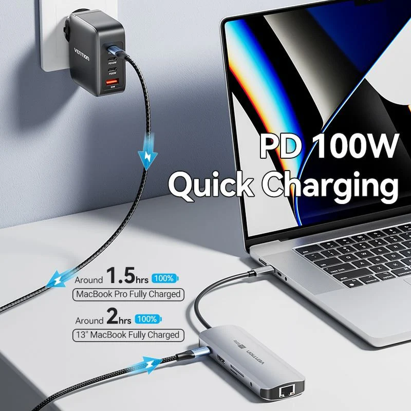 Vention 9-in-1 USB-C Docking Station - Image 7
