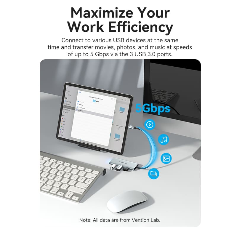 Vention 7-in-1 USB-C Docking Station - Image 7