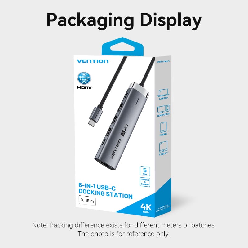 Vention 6-in-1 USB-C Docking Station - Image 16