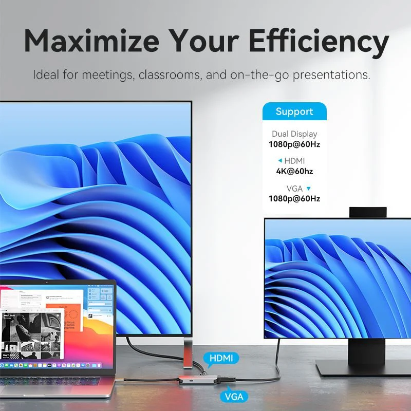 Vention 4-in-1 USB-C Docking Station - Image 5