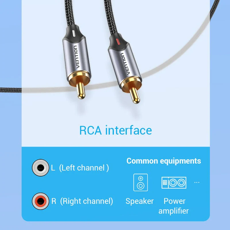 Vention USB-C Male to 2RCA Male Audio Cable - Image 6