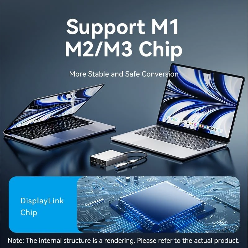 Vention USB to Dual HDMI™ MST Adapter - Image 2